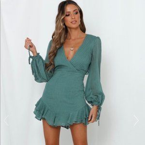 ⚡️NWT⚡️Hello Molly "Like Clockwork Dress Green" M